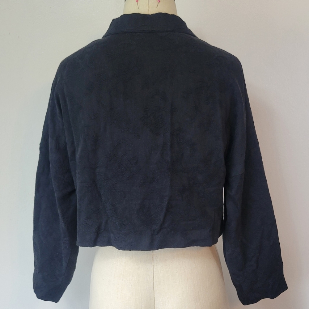 Chinese Embroidered Cropped Jacket - Picture 8 of 15